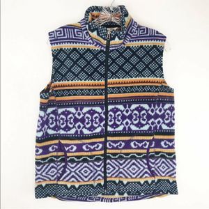 WOOLRICH Size Medium Vest Soft Fleece zip up